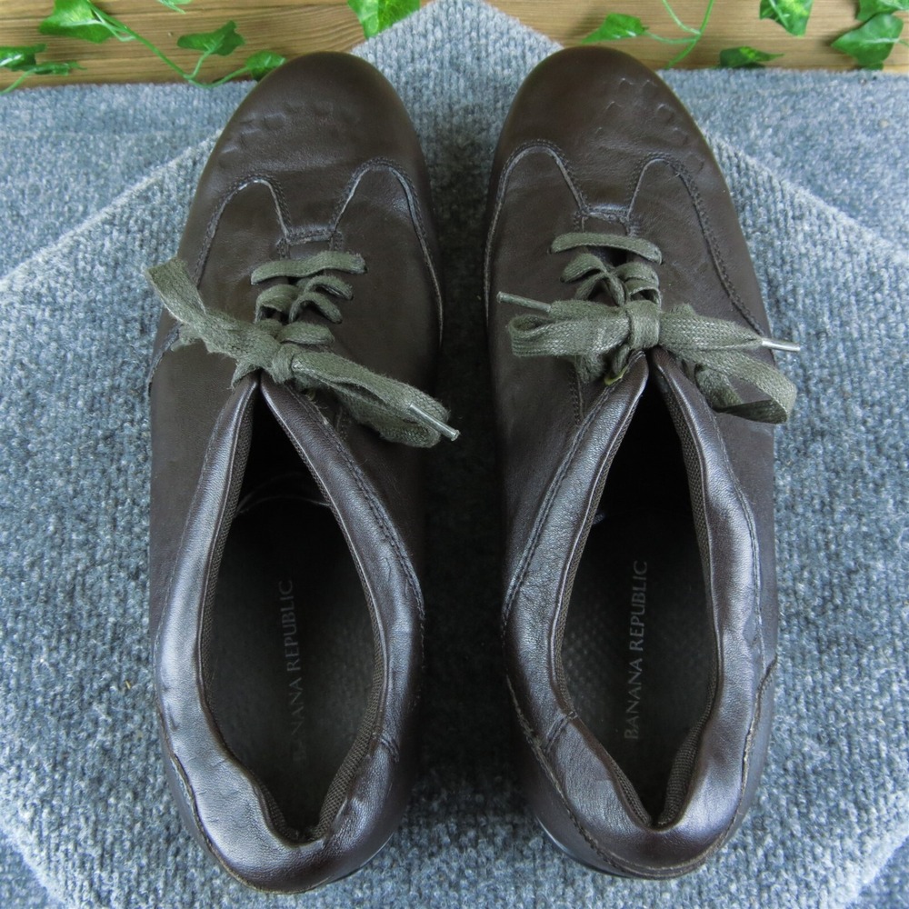 Banana Republic Men's Sneaker Brown Leather Size 10.5M Gently Used 2025 - Picture 5 of 8
